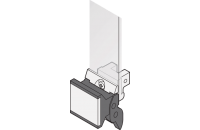 Extractor Handle Trapezoid Form, Type 2, RAL 9005
