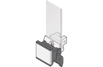 Extractor Handle Trapezoid Form, Type 2, RAL 9005