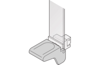 Extractor Handle Key Form 1, Top, Grey