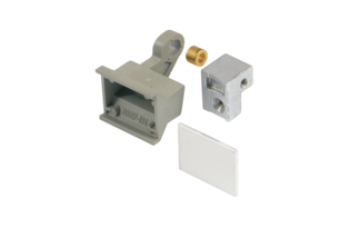 Extractor Handle Trapezoid Form, Type 1, Bottom, Grey