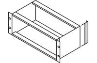 EuropacPRO Rear Angle for Textile EMC Gasket for Side Panel, 6 U