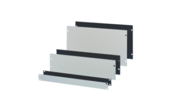 19" Front Panel, 1 U, 3 mm, Al Anodized, Untreated Edges