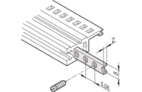 Horizontal Rails Threaded Insert, M2.5, 28 HP