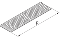 Frame Type Plug-In Unit Cover Plate, With Perforation for Guide Rails, 14 HP, PCB 167 mm