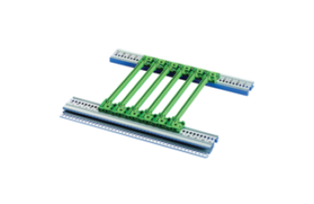 Guide Rail With Coding for CompactPCI/ VME64x, Offset 0.1", 160 mm, Green, SPQ 50