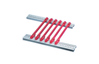 Guide Rail Standard Type, Groove Width 2.5 mm, 220 mm, Red, SPQ 50